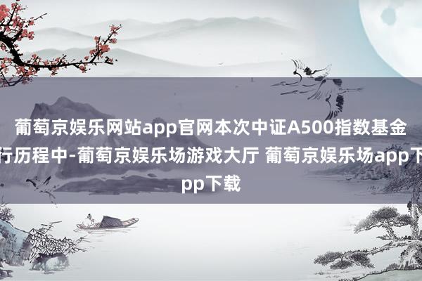 葡萄京娱乐网站app官网本次中证A500指数基金刊行历程中-葡萄京娱乐场游戏大厅 葡萄京娱乐场app下载